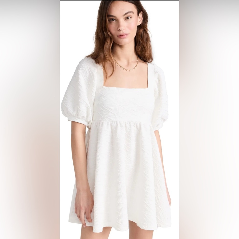 FREE PEOPLE NWT WHITE VIOLET DRESS SIZE XS